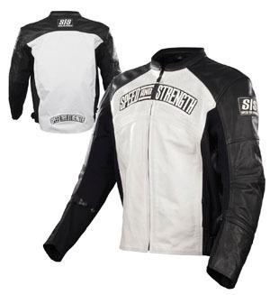 Speed & strength seven sins leather textile jacket white xl/x-large