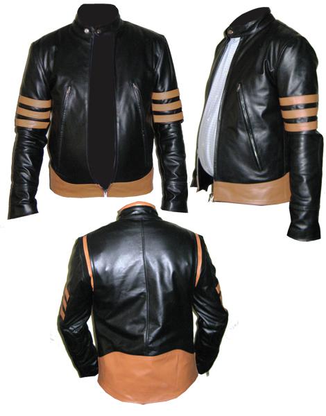 X-men leather jacket motorbike jacket motorcycle jacket racing biker jacket s-xl