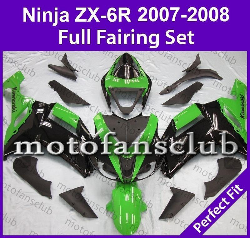 Fit kawasaki 07 08 zx6r zx 6r ninja 2007 2008 fairing bodywork plastics #13 c