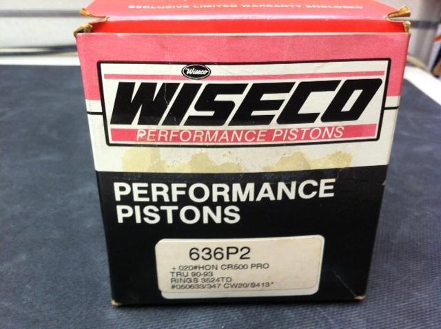 1984-2001 cr500 wiseco 89.5mm .50 over piston kit