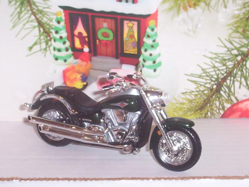 Kawasaki vulcan motorcycle diecast christmas tree ornament