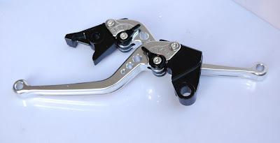 Silver racing brake clutch levers for kawasaki zx-6r 00-04  zx-636r 03-04 f-14