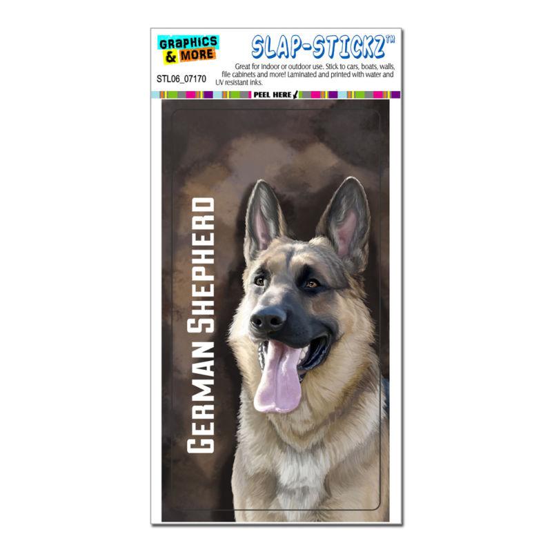German shepherd - gsd dog pet brown background - slap-stickz™ bumper sticker