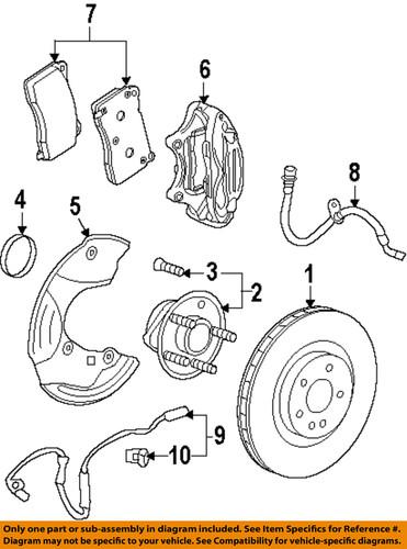 Gm oem 92245928 front brake rotor/disc/disc brake rotor