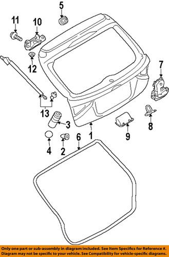 Subaru oem 63032fg101 trunk lock actuator motor/trunk/trunk part