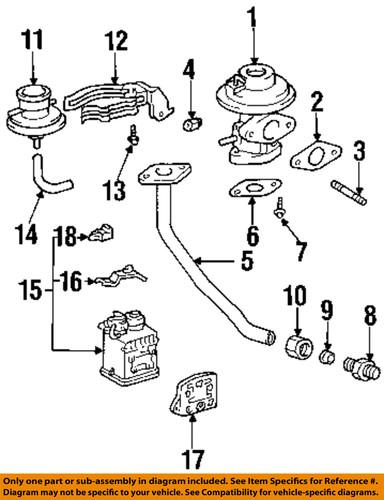 Toyota oem 2562774011 egr valve gasket