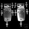 Jeep wrangler stainless hood hinge kit,  cj , yj 76-95