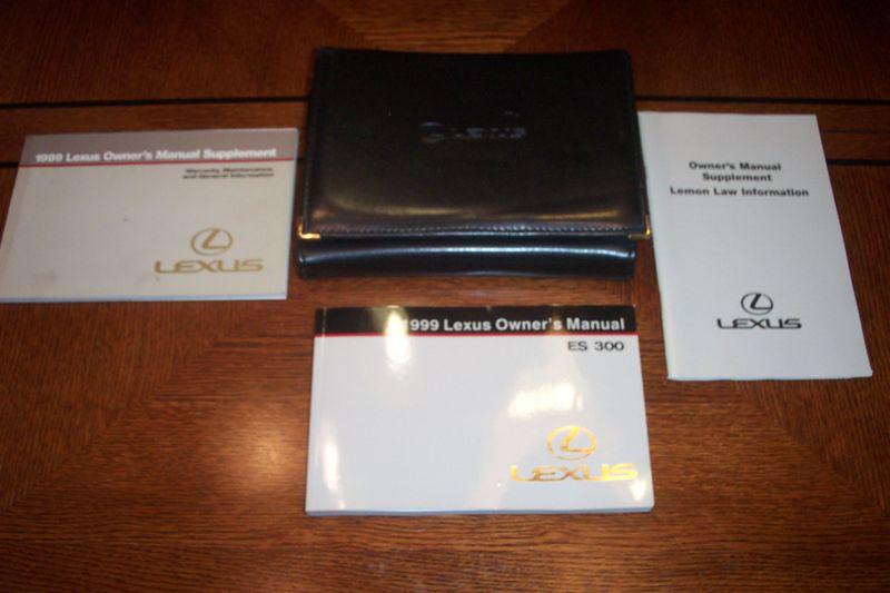 1999 lexus es 300 owners manual w/ oem case