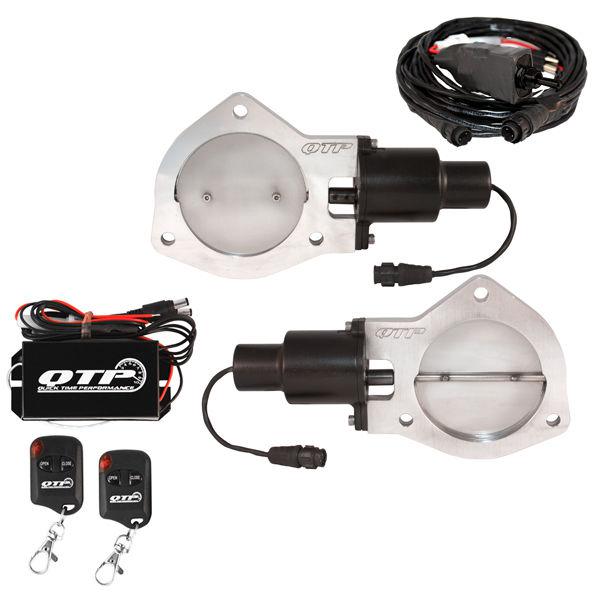 Qtp qtec80k dual 4" electric exhaust cutout valves with wireless remotes