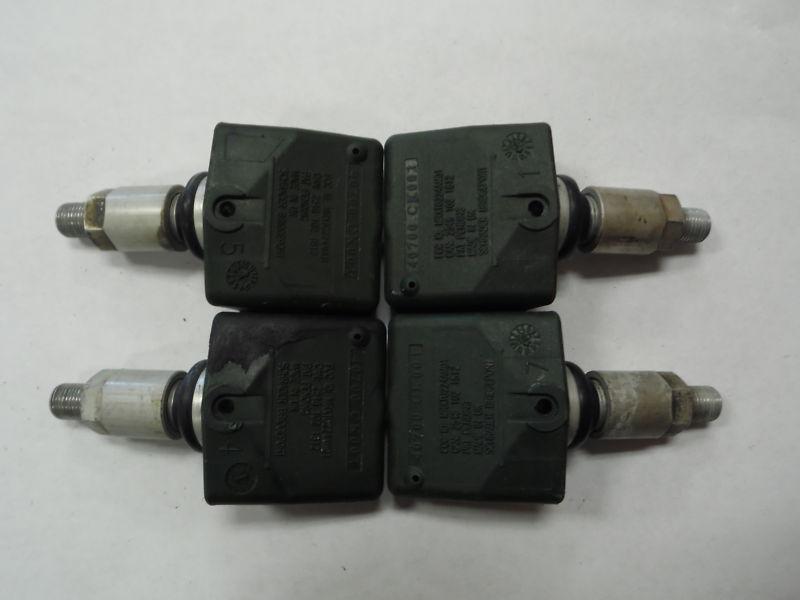 Set of four nissan titan frontier used tire pressure sensor oem tpms 40700-ck001