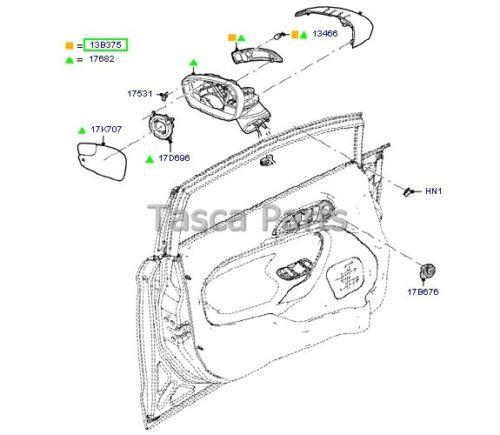 Brand new ford fiesta oem lh driver side mirror turn signal lamp #ae8z-13b374-b