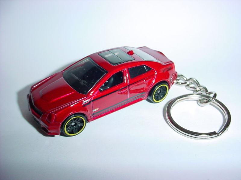 New red cadillac cts coupe custom keychain keyring key fob caddy sharp ride! htf