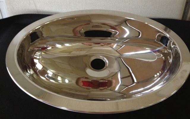 Scandvik 20" x 15.25" stainless steel mirror finish oval sink