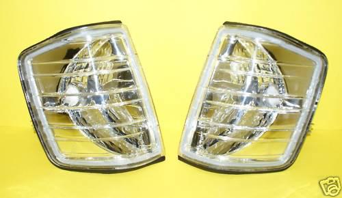 Mercedes 190 mb w201 chrome clear corner lights set