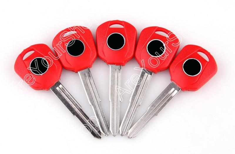 5pcs blade blank key motorcycle honda cbr 600 f4 f4i 929 954 1000 1100xx cb red