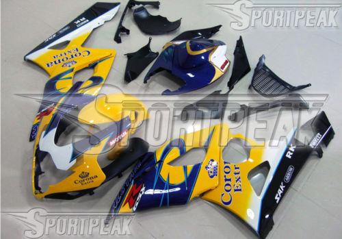 Fit suzuki 2005 2006 gsx-r gsxr 1000 k5 05 06 fairing abs bodywork yellow f61b34