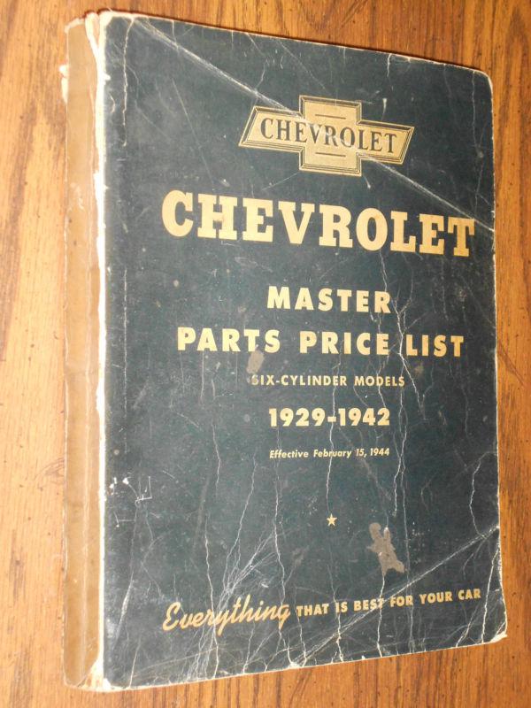 1929-1942 chevrolet car and truck parts catalogl / original parts book!! 2/44