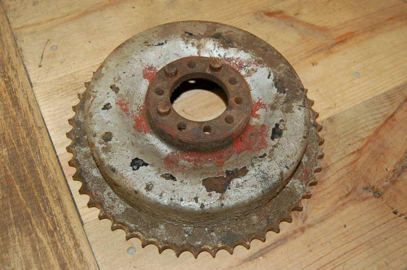 Harley knucklehead panhead flathead frame mounted rear brake drum chopper 1938