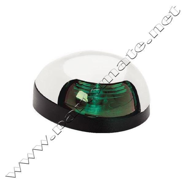 Attwood 3153g7 quasar side light / sidelight green lens chr cvr