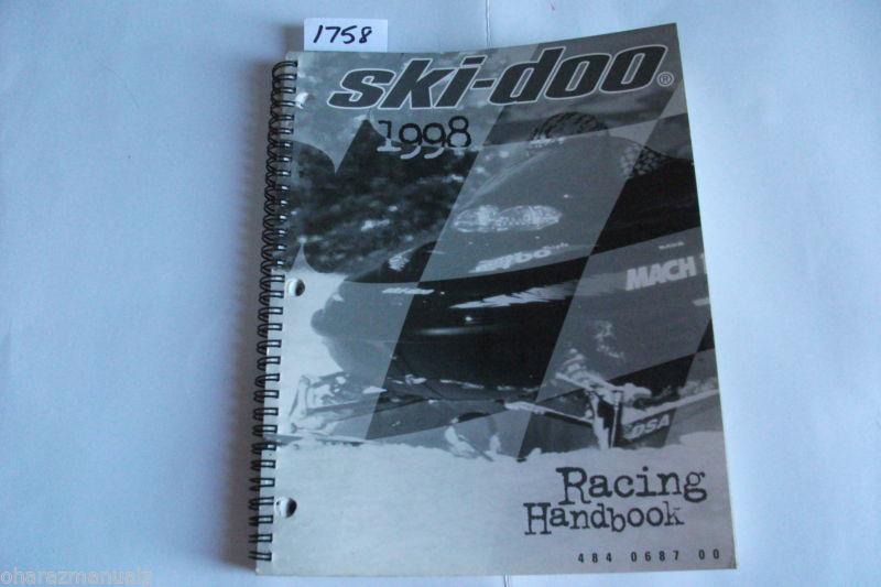 1998 bombardier ski doo racing handbook service manual