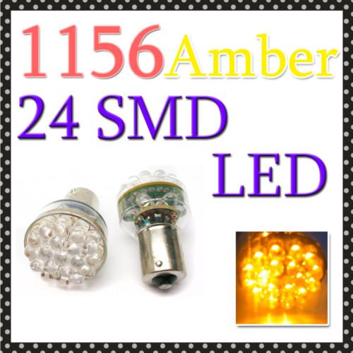 1156 24 led bulb turn signal corner light super amber