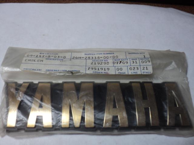 1983-93 yamaha xvz1200 xvz1300 xvz 1200 1300 venture emblem nos oem 26h-28338-00