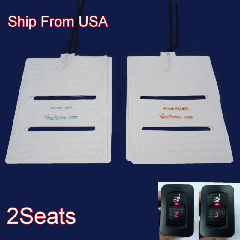 New universal warmer heater heated 4pad 2 seats cover dial switch usa shipping