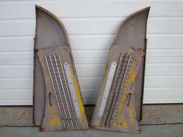 37,1937,gmc,pickup,panel,truck,oem,rh,lh,hood,panels,chevy,38