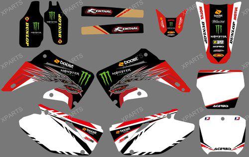 Team graphics & backgrounds for honda cr125 cr250 cr 125 250 2002 03 04 05 06 07