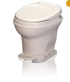 Thetford  rv/camper high/tall foot flush toliet - off white aqua magic v - 31672