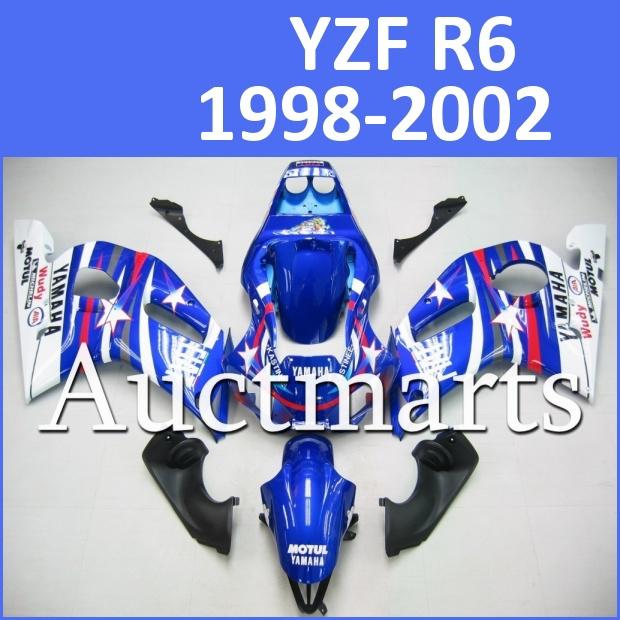 Fit yamaha yzfr6 98 99 00 01 02 yzf r6 1998 1999 2000 2001 2002 fairing d11 h11