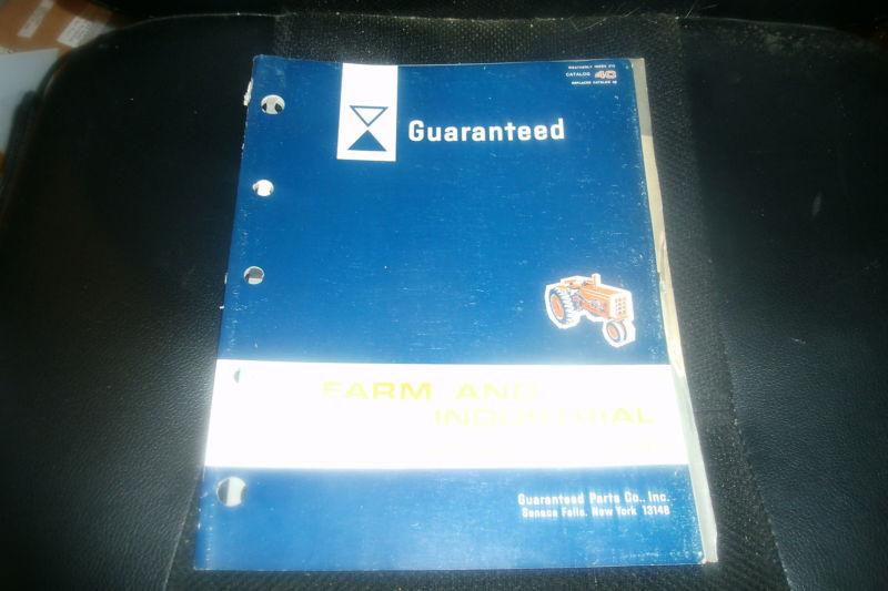 1970's guaranteed parts company farm tractor industrial ignition parts catalog