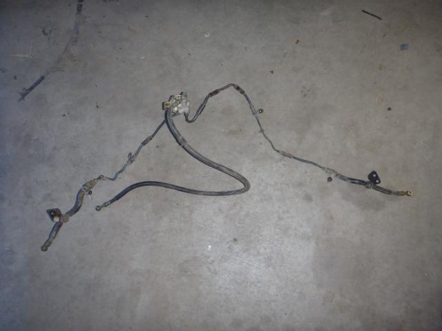 1986 honda fourtrax foreman trx 350 4x4 front brake line hose oem