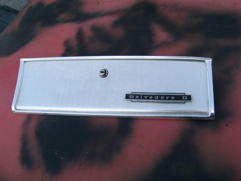 Plymouth belvedere ii dash glove box door 1965