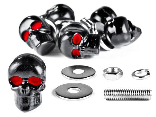 Skeleton skull plate bolts for yamaha v-star vstar 950 1100 1300 classic stryker