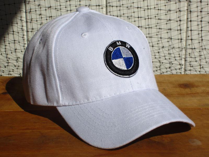 New nwt bmw classic logo white baseball golf fishing driving hat cap automobile