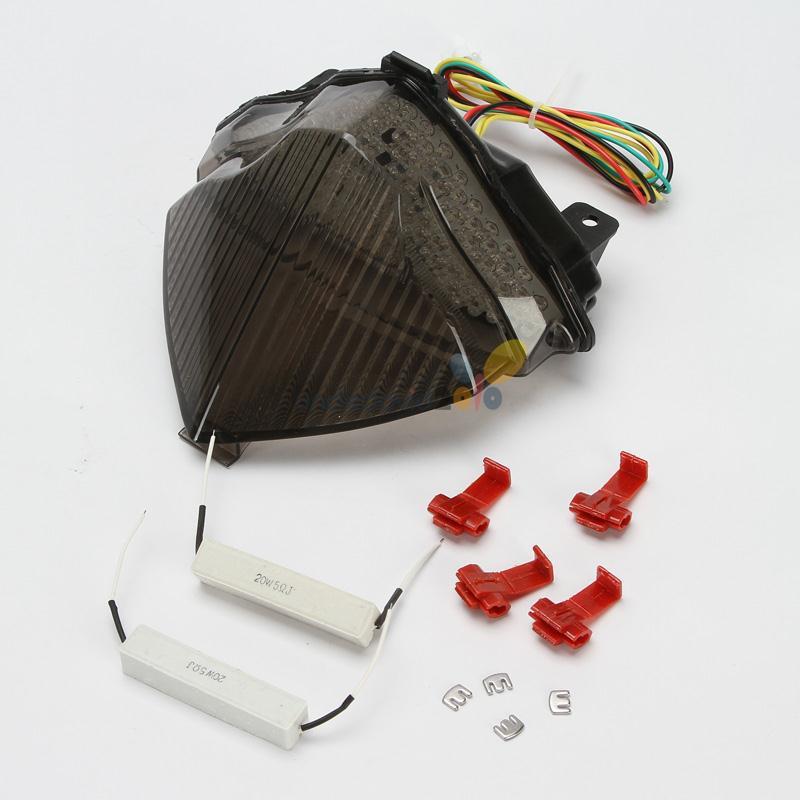 Smoke led tail brake light integrated turn signal for yamaha yzf r1 2004-2006