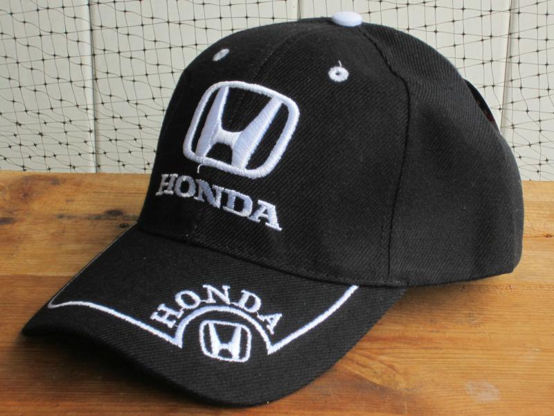 New nwt honda logo black baseball golf fishing driving hat cap automobile car nr