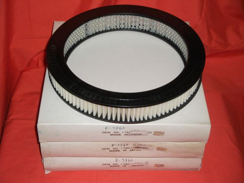  4 /  nos a/m toyota air filters # 17801-41090 4 runner, pick up, celica, corona