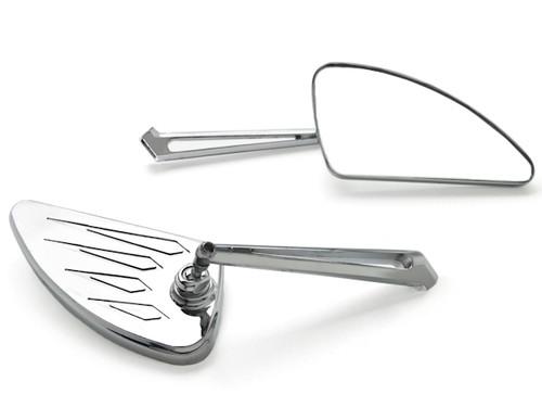 Custom rear view mirrors pair for harley davidson road king custom classic