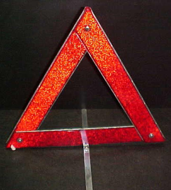 Onward vintage auto hazard safety folding reflecting triangle #620 original box
