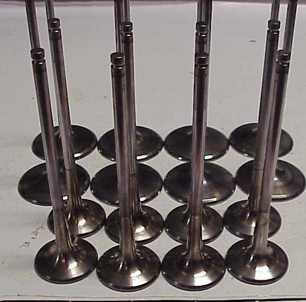 Xceldyne intake and exhaust valves 6mm-2.180"-6.020"--7mm-1.630"-5.750" nascar