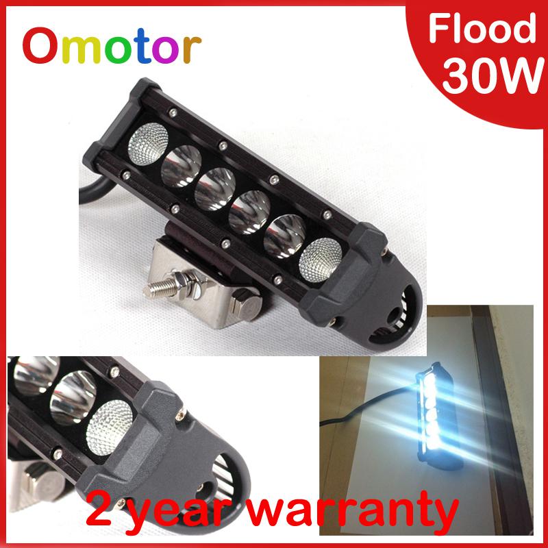 New 7.5inch 30w flood led off road light bar led work lights 4wd boat ute jeep