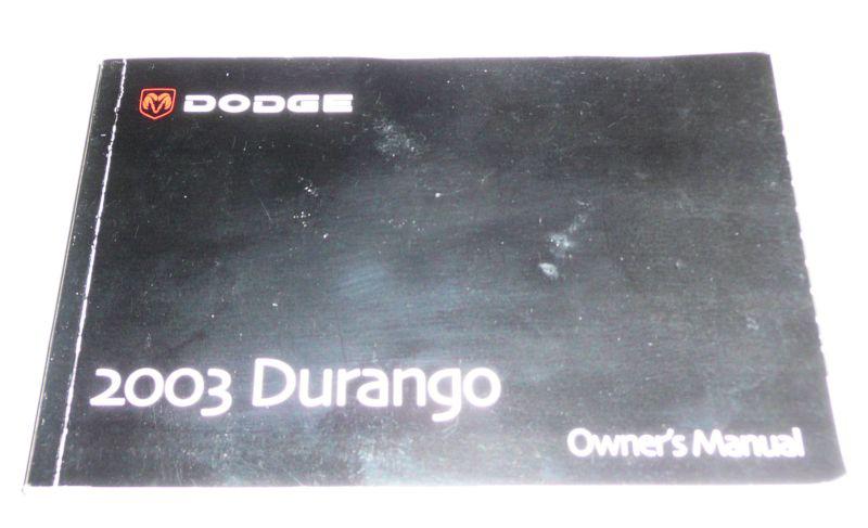 2003 03 dodge durango factory owners manual only … free ship