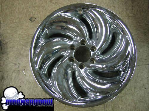 Mht driv chrome 17" mad dog style wheel rim 17x8 6x4.5