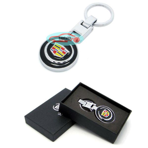 Black pendant keychain key chain ring chrome fit  xts