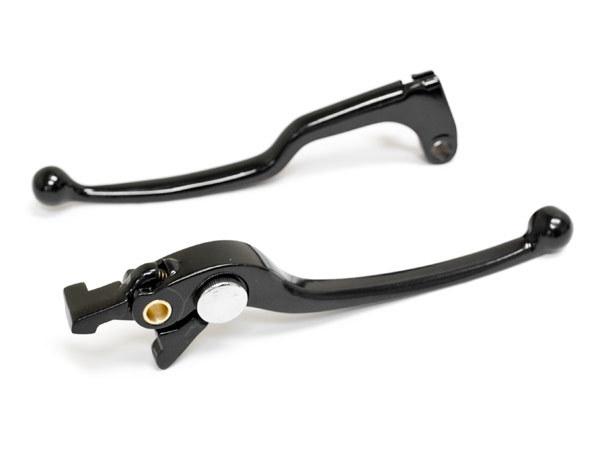 Brake + clutch hand lever black replacement set for 1999-2003 yamaha yzf r1