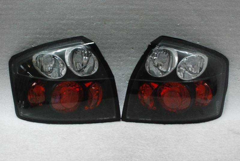 02-05 audi a4 s4 quattro turbo jdm black tail brake lights lamps pair left+right