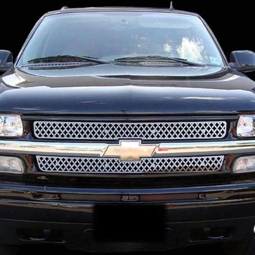 Find Chevy Silverado LD 01-02 Diamond Mesh Polished Stainless Grill ...