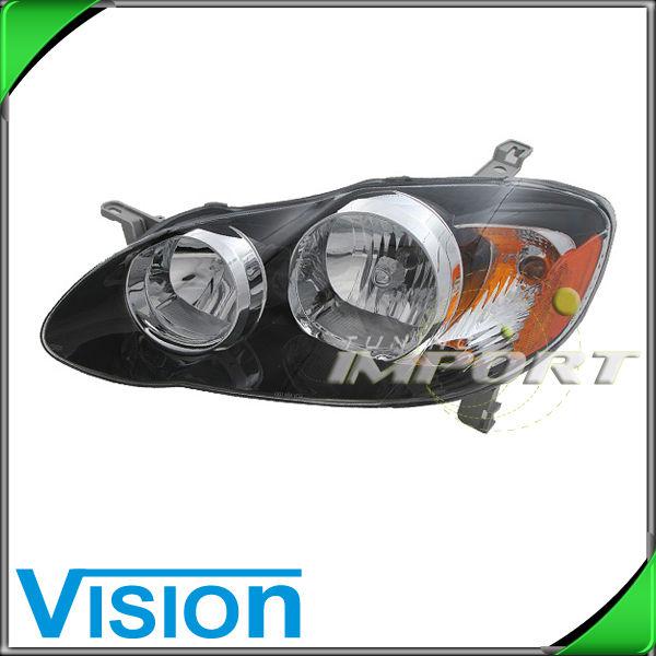 Driver side left l/h headlight lamp assembly new 2005-2007 toyota corolla s xrs